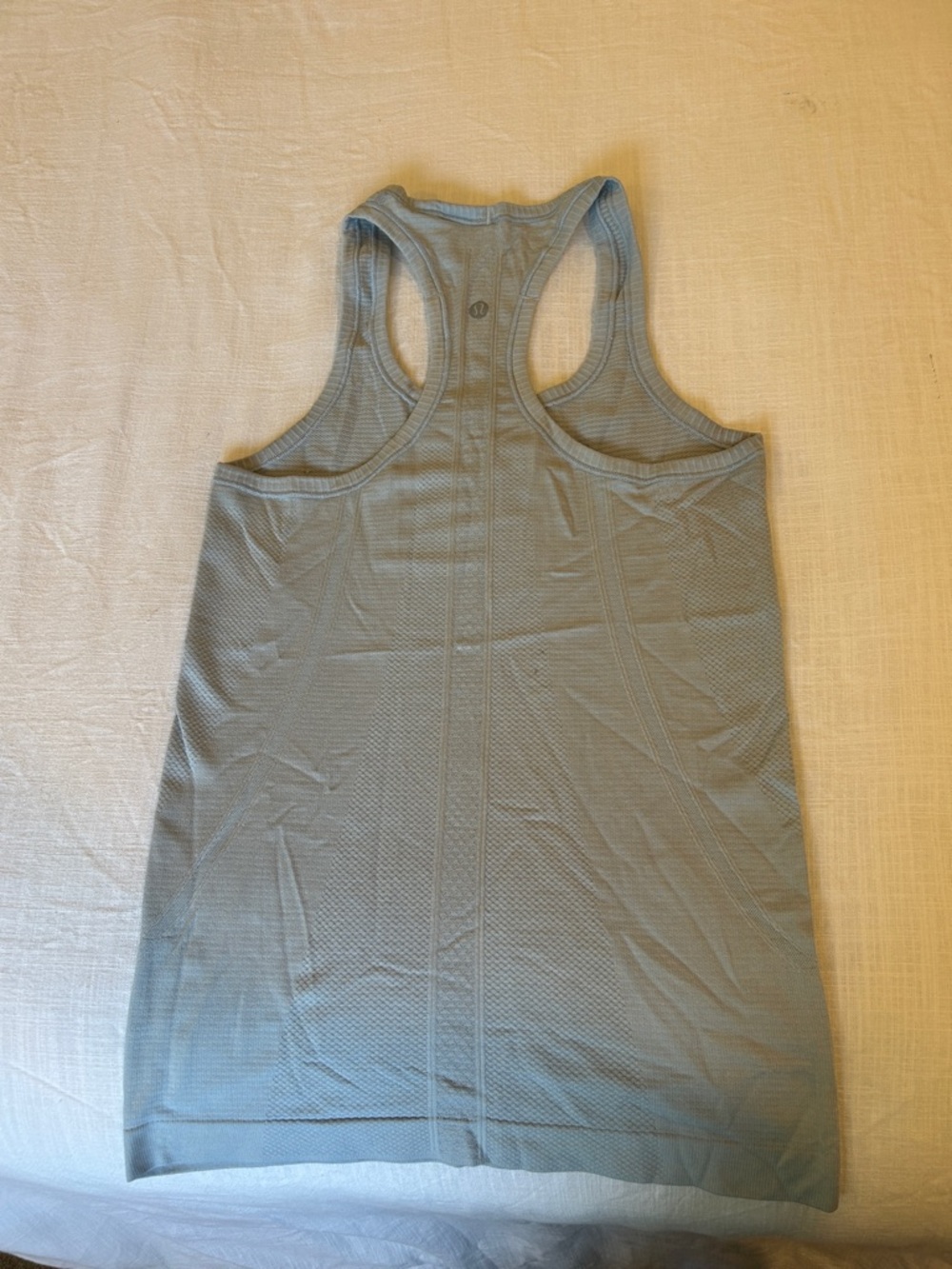 Light Blue Racerback Performance Tank Top - Picture 2 of 2